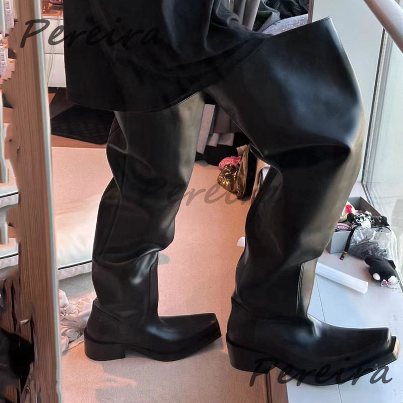 Street Fashion Rome - Overknee-Stiefel mit dicken Sohlen für Herren