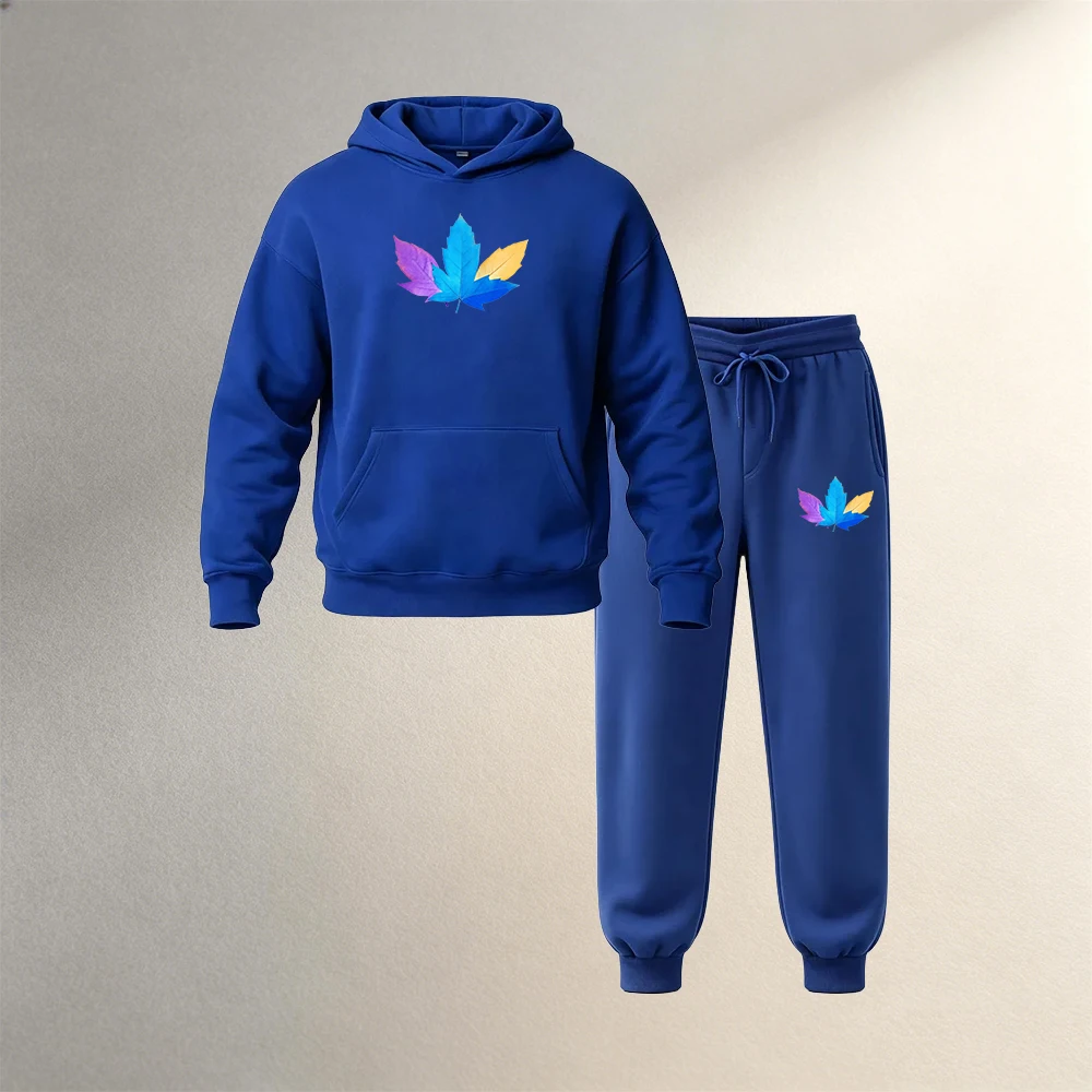 Street Fashion Clothing - Herren Pullover-Hoodie-Sets 2-teilig Herbst Winter Sport