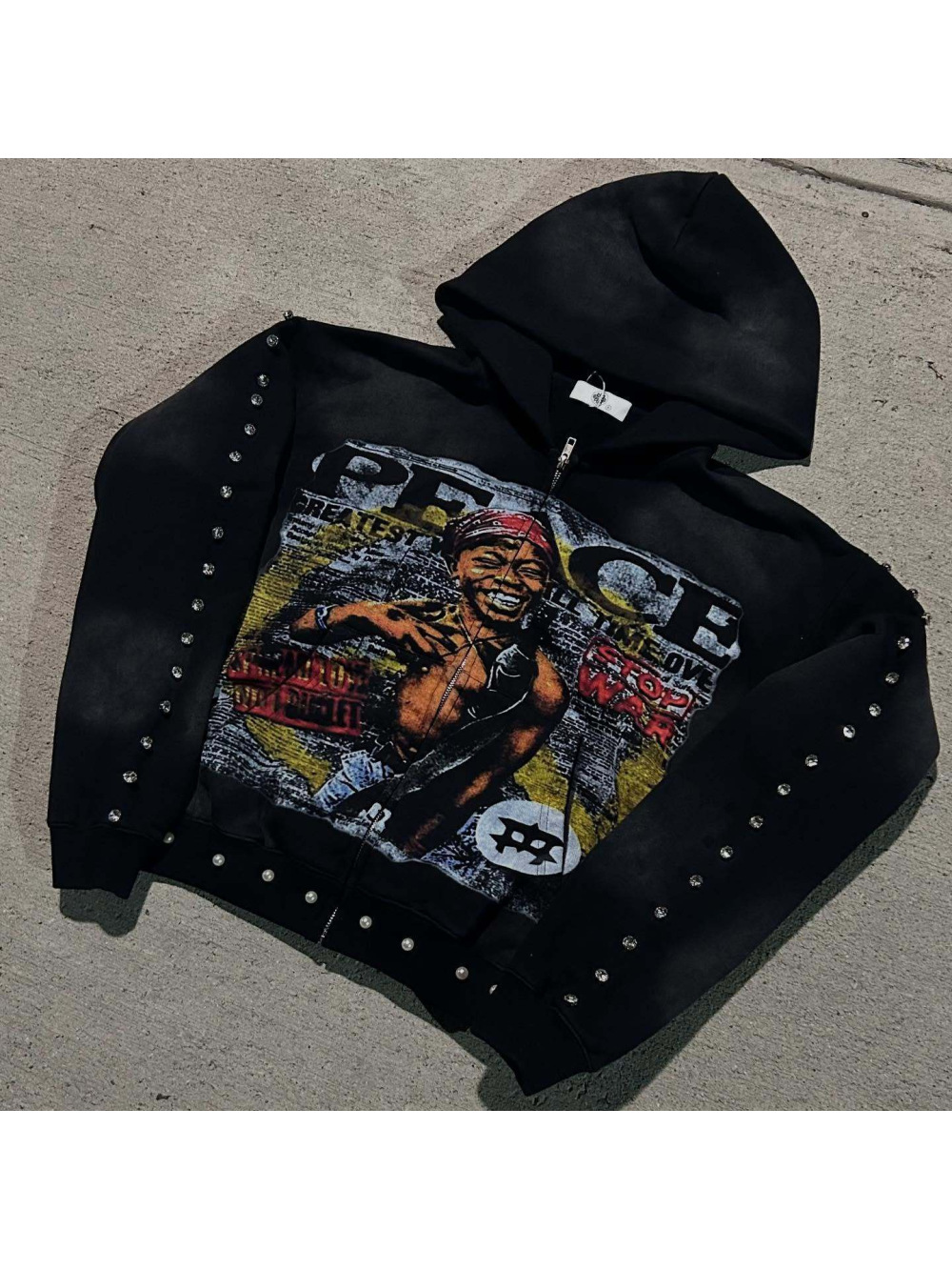2026 Neuer Amerikanischer Hip- – Street Fashion Zip Up Hoodie Bewertung und Preis