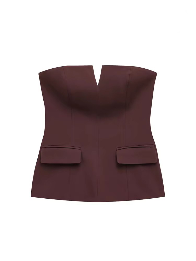 TFMLN Damen Trägerloses Crop 2 – Street Fashion Youtube Bewertung und Preis