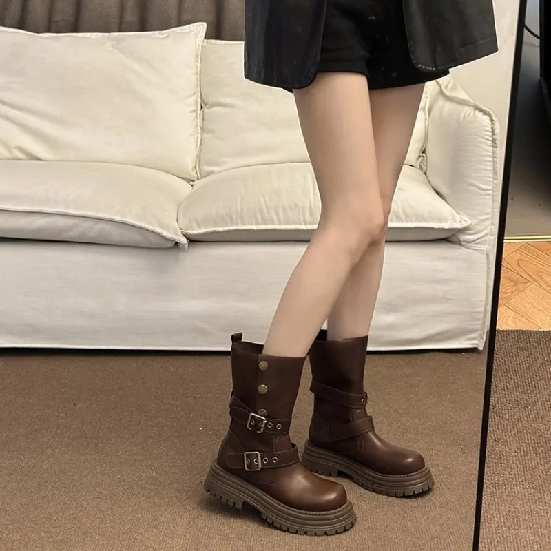 Damen Retro-Knöchelstiefel 202 – Street Fashion Korean Bewertung und Preis