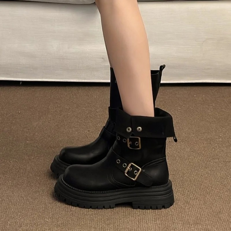 Damen Retro-Knöchelstiefel 202 – Street Fashion Korean Bewertung und Preis