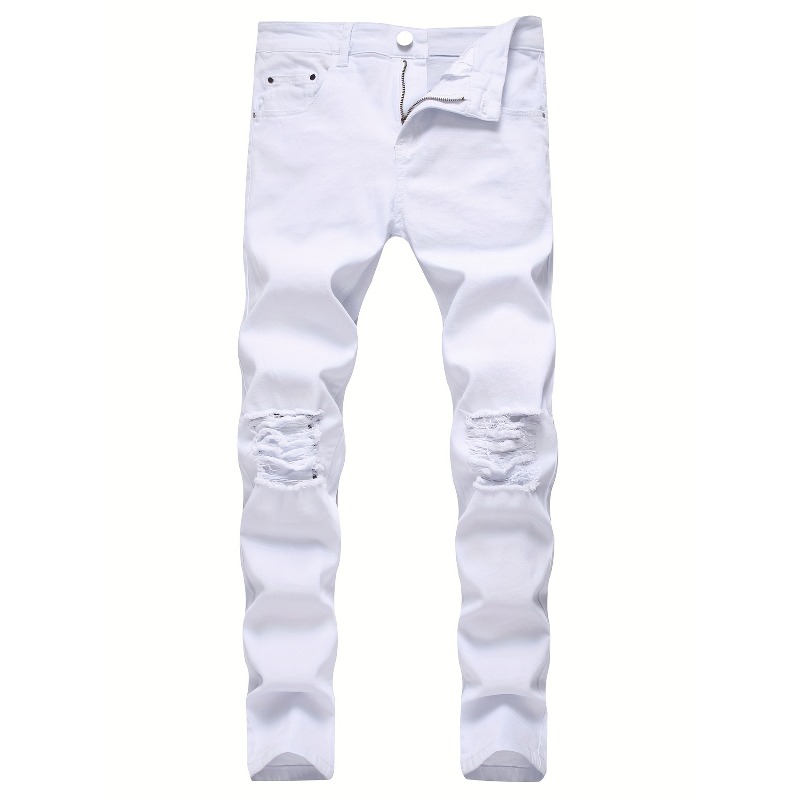 Skinny Stretch Ripped Jeans He – Distressed Jean Rip Bewertung und Preis