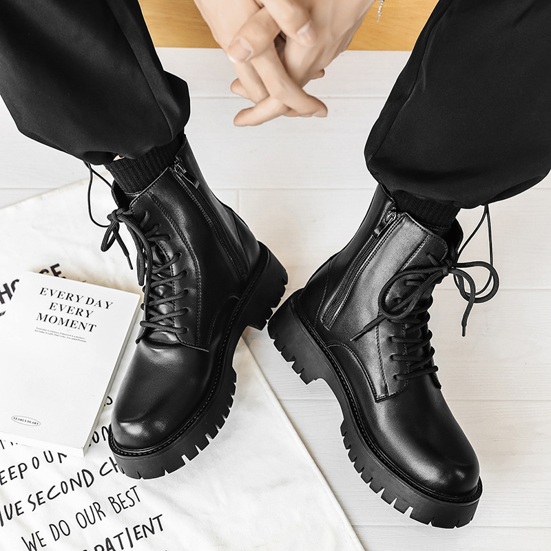 2025 Trend Männer Stiefel Turn – Street Fashion Trend 2025 Bewertung und Preis