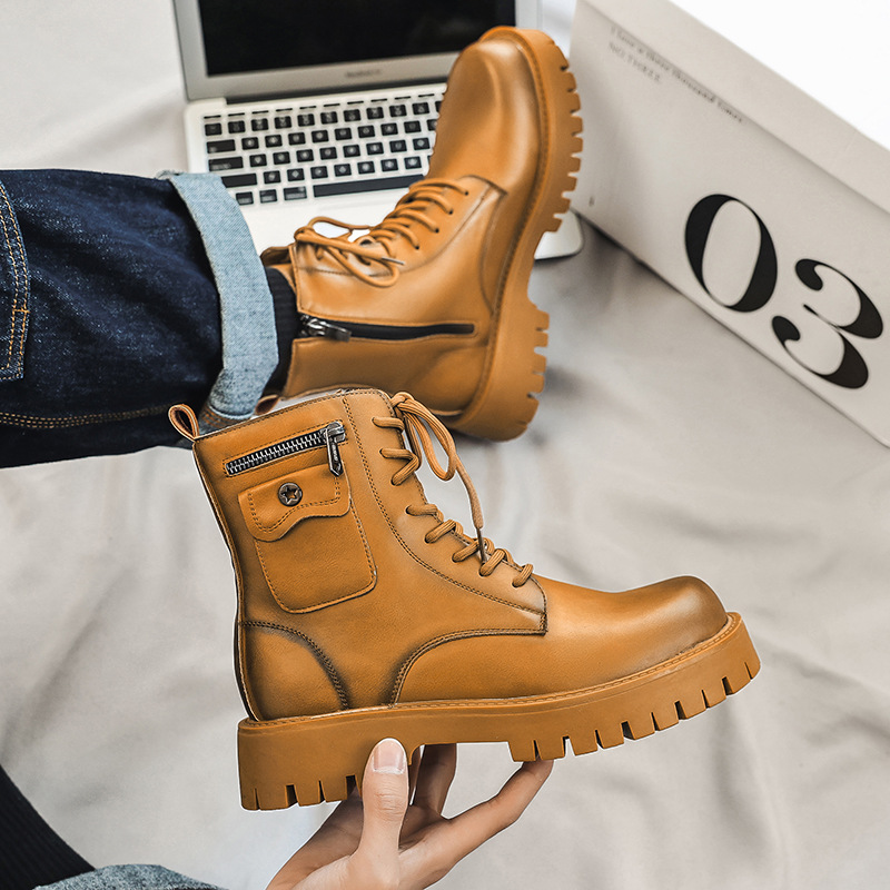 2025 Trend Männer Stiefel Turn – Street Fashion Trend 2025 Bewertung und Preis
