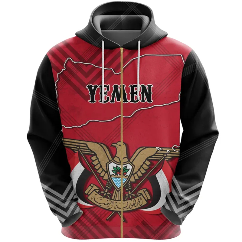 Vintage Herren Hoodie Jemen Fl – Street Fashion Zip Up Hoodie Bewertung und Preis