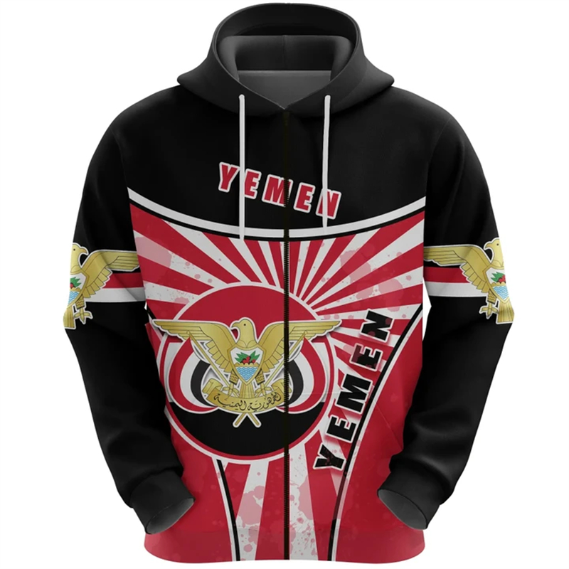 Vintage Herren Hoodie Jemen Fl – Street Fashion Zip Up Hoodie Bewertung und Preis