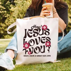 Jesus Loves You Inspirierende  – Tote Bag Canvas Print Bewertung und Preis
