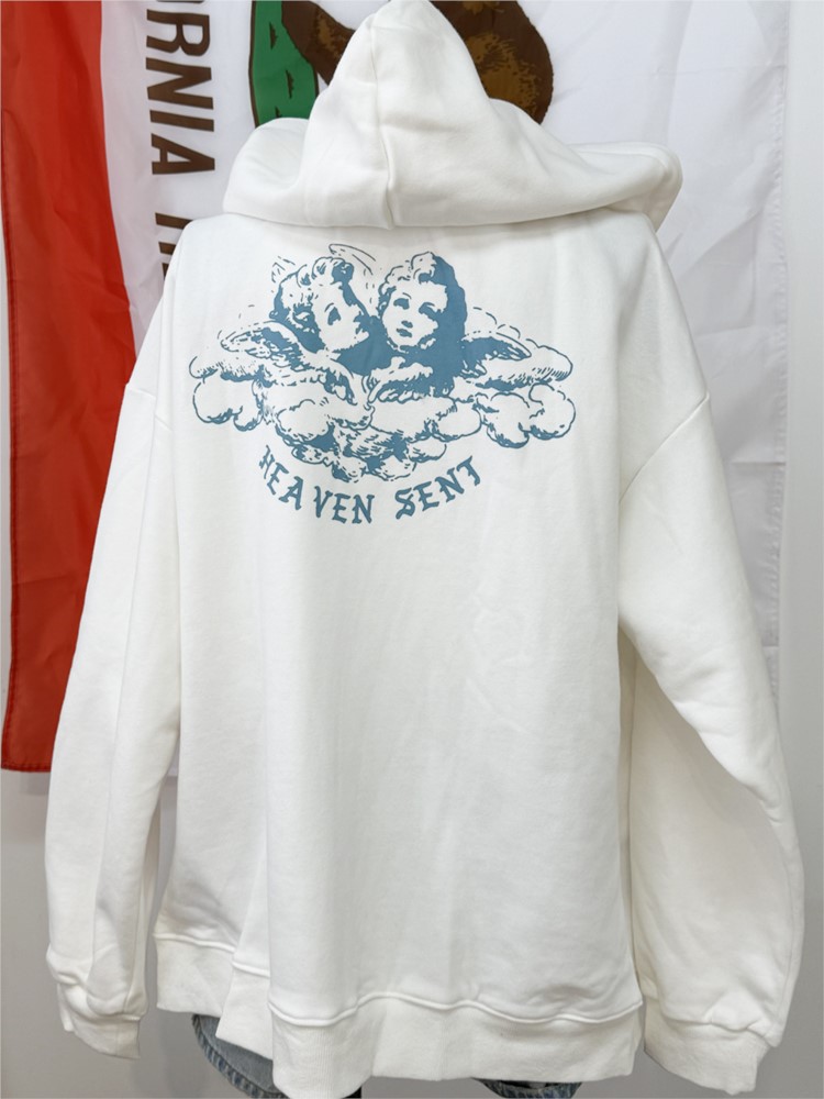 Weiße Vintage Zip-up Hoodies f – Street Fashion Zip Up Hoodie Bewertung und Preis