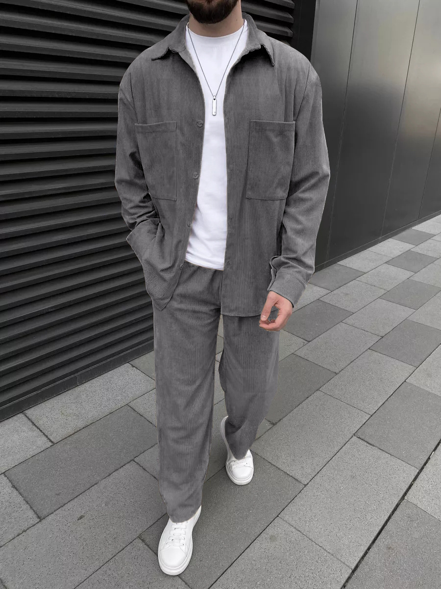Herren-Cordoutfit im Zweiteile – Street Fashion Clothes Bewertung und Preis