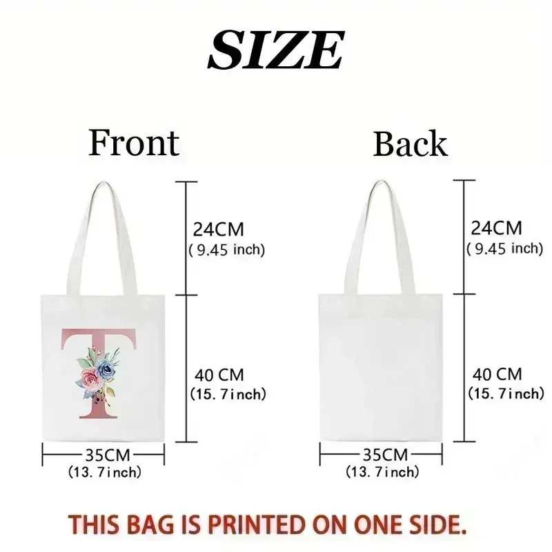 1 Stück Blumenmuster Liebesbri – Tote Bag Canvas Print Bewertung und Preis