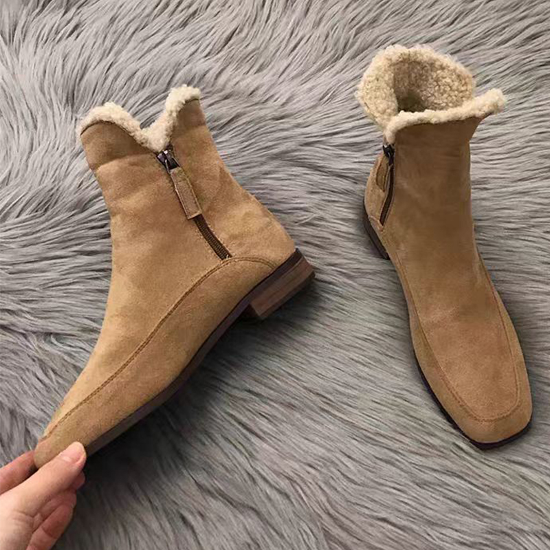 2026 Neue Pelz-Knöchelstiefel  – Street Fashion Clothes Bewertung und Preis