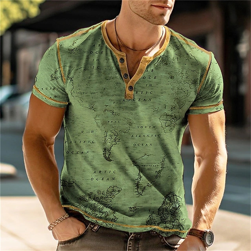Herren-Henry-Shirts mit lustig – Street Fashion Clothes Bewertung und Preis