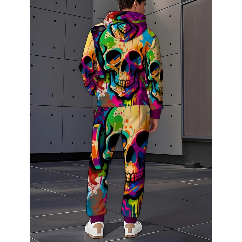 Modisches Skelettmuster-Set, M – Street Fashion Clothing Bewertung und Preis