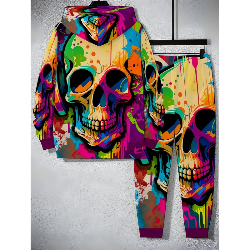 Modisches Skelettmuster-Set, M – Street Fashion Clothing Bewertung und Preis