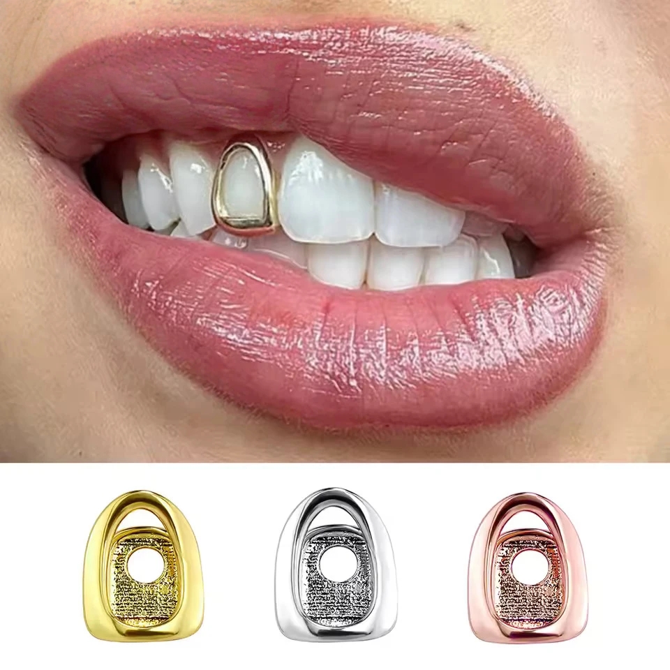 Gold Farbe Metall Hip Hop Rapp – Street Fashion Jewelry Bewertung und Preis