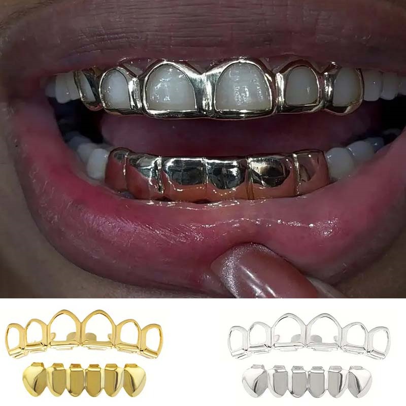 Ein Set modischer Hip-Hop-Zahn – Street Fashion Jewelry Bewertung und Preis