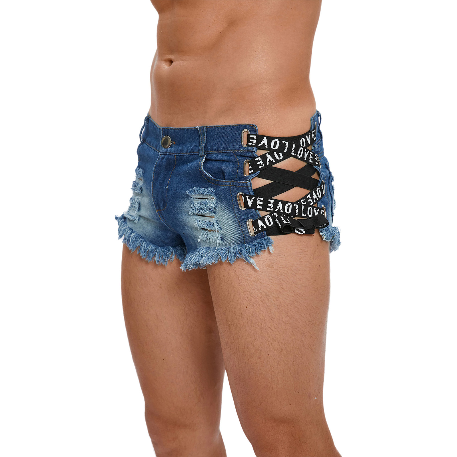 Herren Distressed Ripped Mini  – Distressed Jean Rip Bewertung und Preis